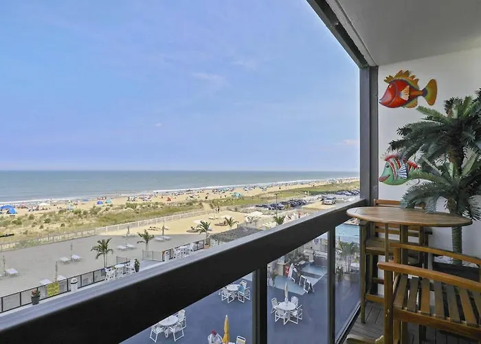 Modern Beachfront With Balcony Views Pool & Gym Apartment